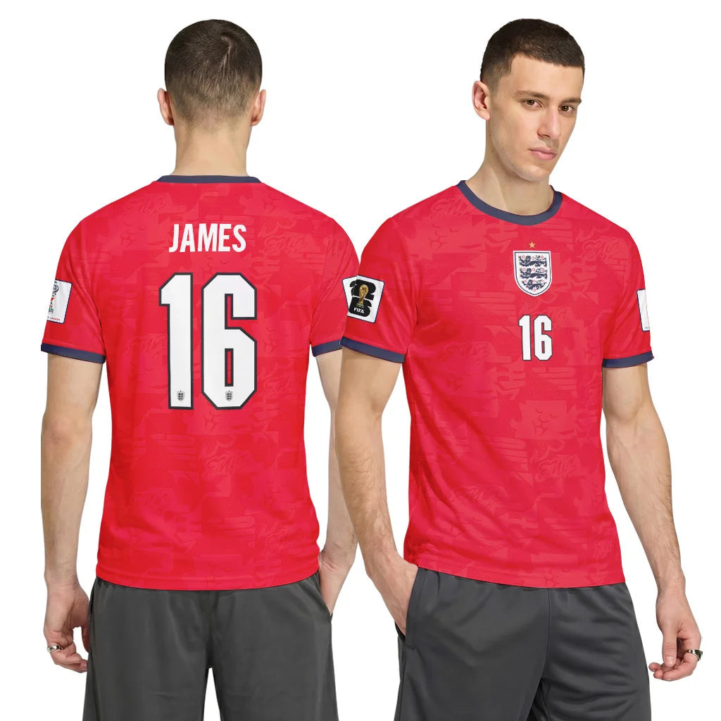 James 16 Away AOP T-Shirt 2026 World Cup England