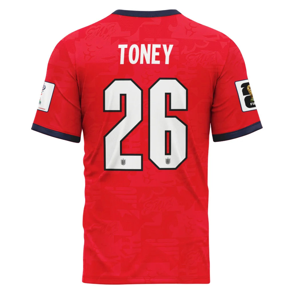 Toney 26 Away AOP T-Shirt 2026 World Cup England