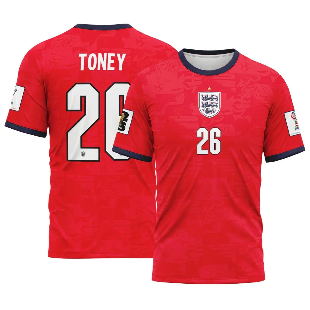 Toney 26 Away AOP T-Shirt 2026 World Cup England