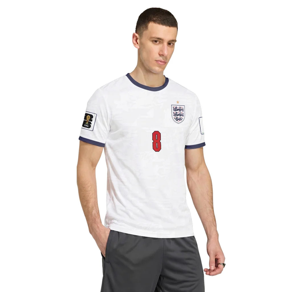 Bellingham 8 Home AOP T-Shirt 2026 World Cup England