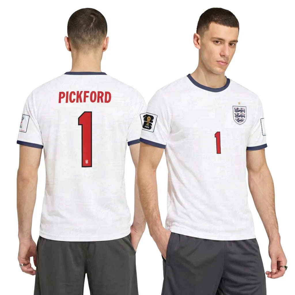 Pickford 1 Home AOP T-Shirt 2026 World Cup England