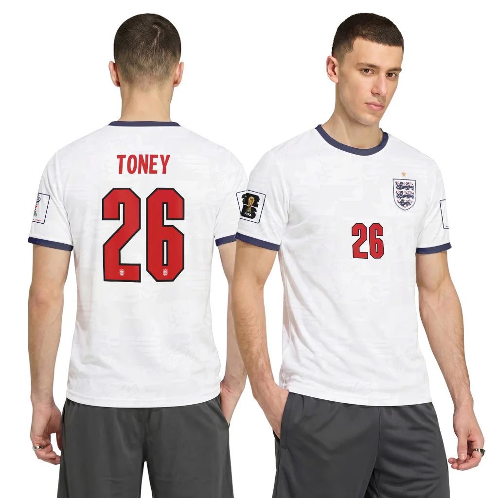 Toney 26 Home AOP T-Shirt 2026 World Cup England