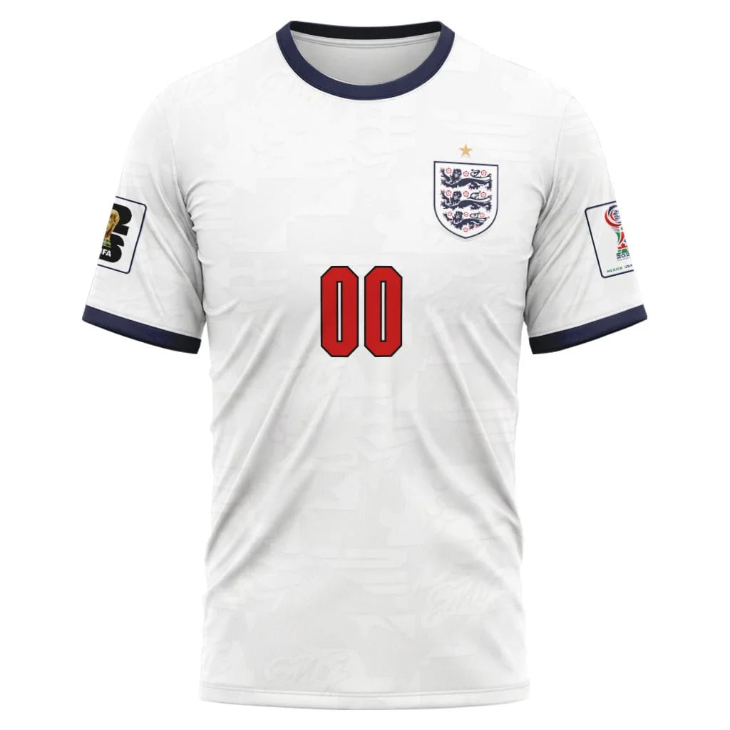 England 2026 World Cup Home Personalized AOP T-Shirt