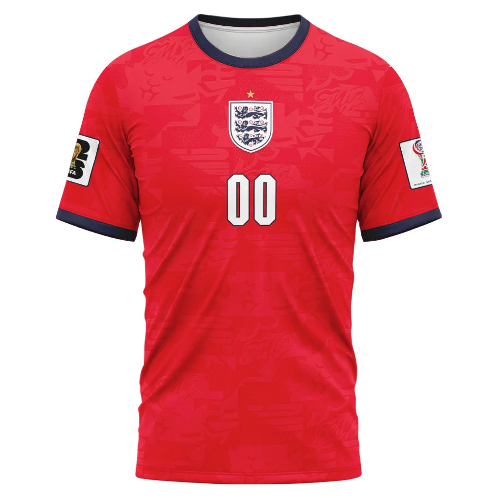 England 2026 World Cup Away Personalized AOP T-Shirt