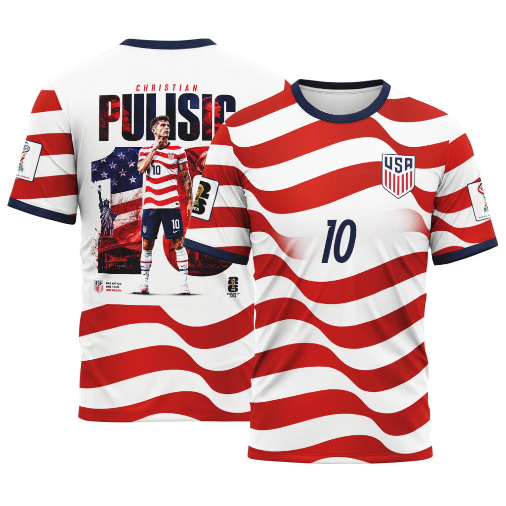 USA Pulisic AOP T-Shirt World Cup 2026