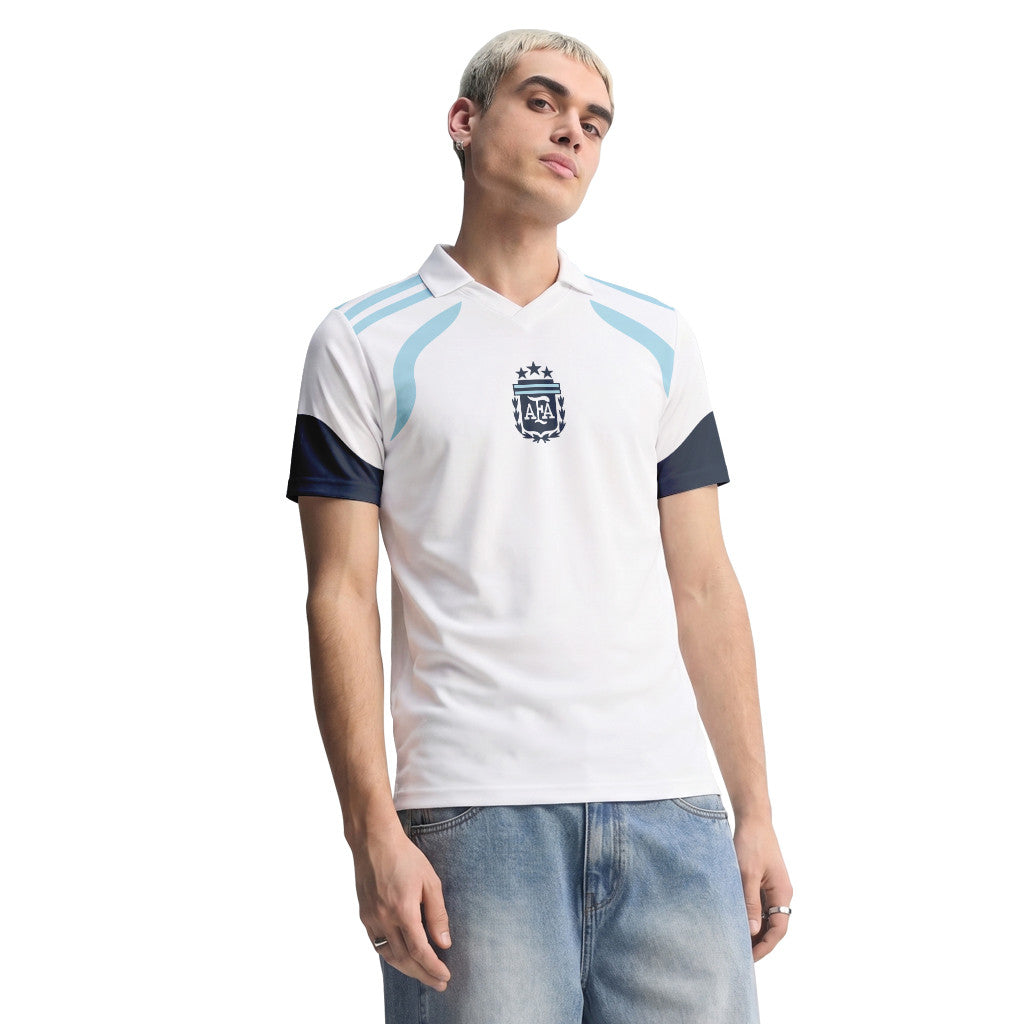 Messi GOAT Edition 3D V-Neck Polo Shirt Argentina World Cup 2026