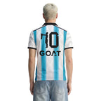 Messi 10 GOAT Edition 3D V-Neck Polo Shirt Argentina World Cup 2026