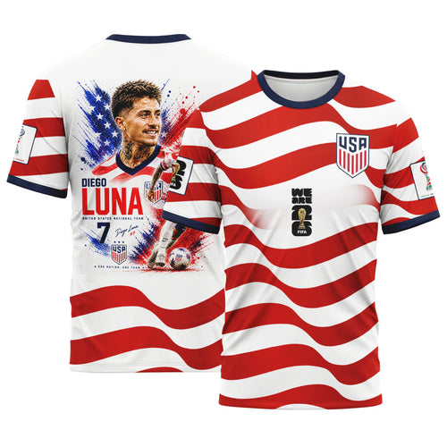 Diego Luna AOP T-Shirt 2026 USA World Cup