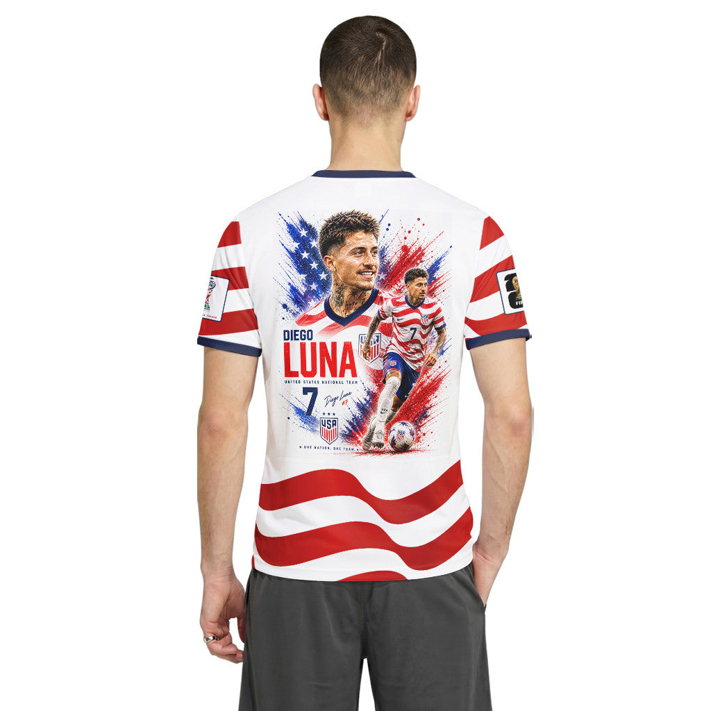 Diego Luna AOP T-Shirt 2026 USA World Cup