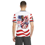 Timothy Weah 21 AOP T-Shirt 2026 USA World Cup