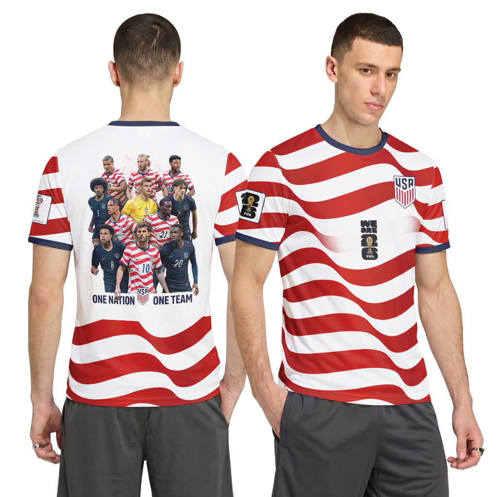 USA One Nation One Team World Cup 2026 AOP T-Shirt