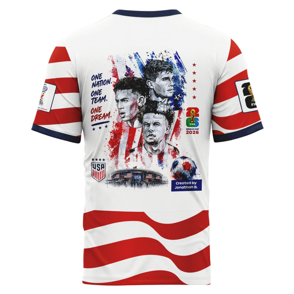 USA Soccer Legends World Cup Fan 2026 AOP T-Shirt