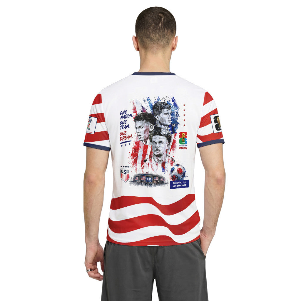 USA Soccer Legends World Cup Fan 2026 AOP T-Shirt