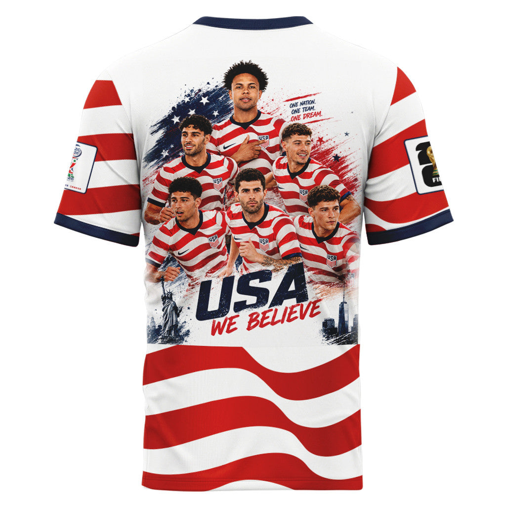 USA National Team One Nation Graphic World Cup 2026 AOP T-Shirt