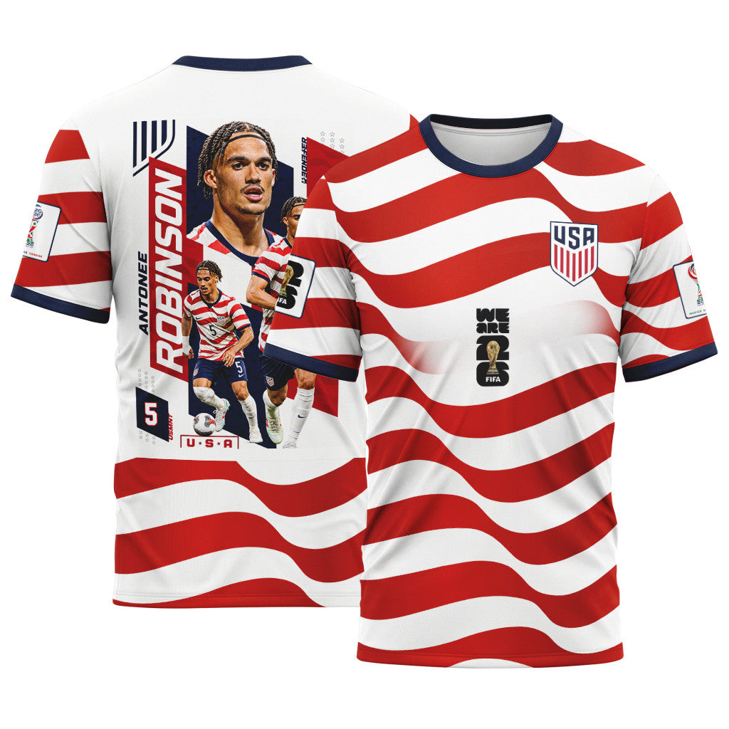 Antonee Robinson 5 AOP T-Shirt 2026 USA World Cup