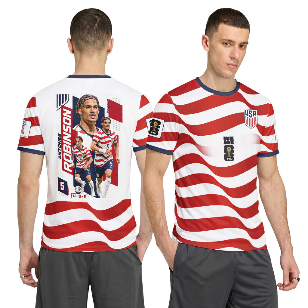 Antonee Robinson 5 AOP T-Shirt 2026 USA World Cup