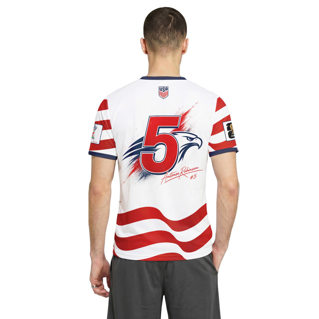 Antonee Robinson 5 USA 2026 World Cup Signature AOP T-Shirt