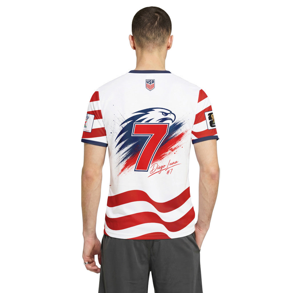 Diego Luna 7 USA 2026 World Cup Signature AOP T-Shirt