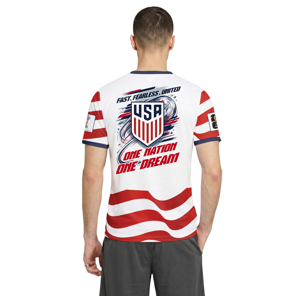 USA AOP T-Shirt One Team One Dream Home World Cup 2026