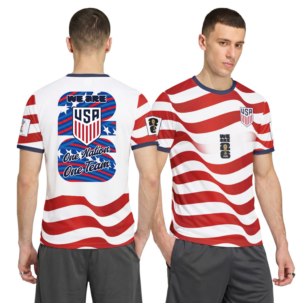 USA AOP T-Shirt World Cup 2026 Fearless American Pride Home Style