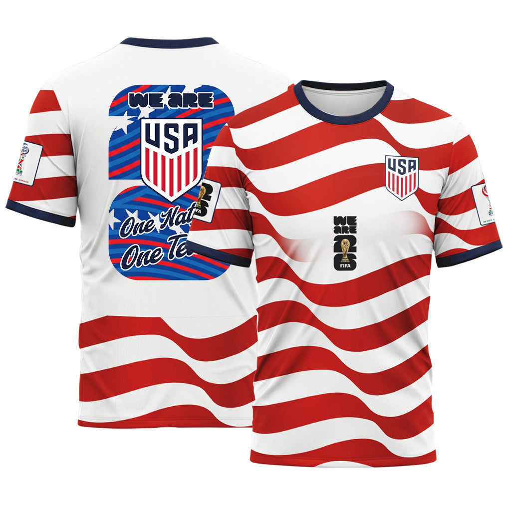 USA AOP T-Shirt World Cup 2026 Fearless American Pride Home Style