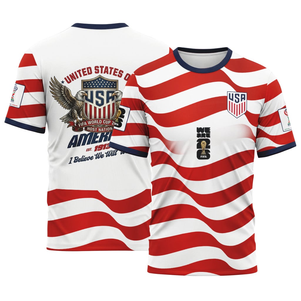 USA AOP T-Shirt World Cup 2026 American Eagle Spirit Home Style