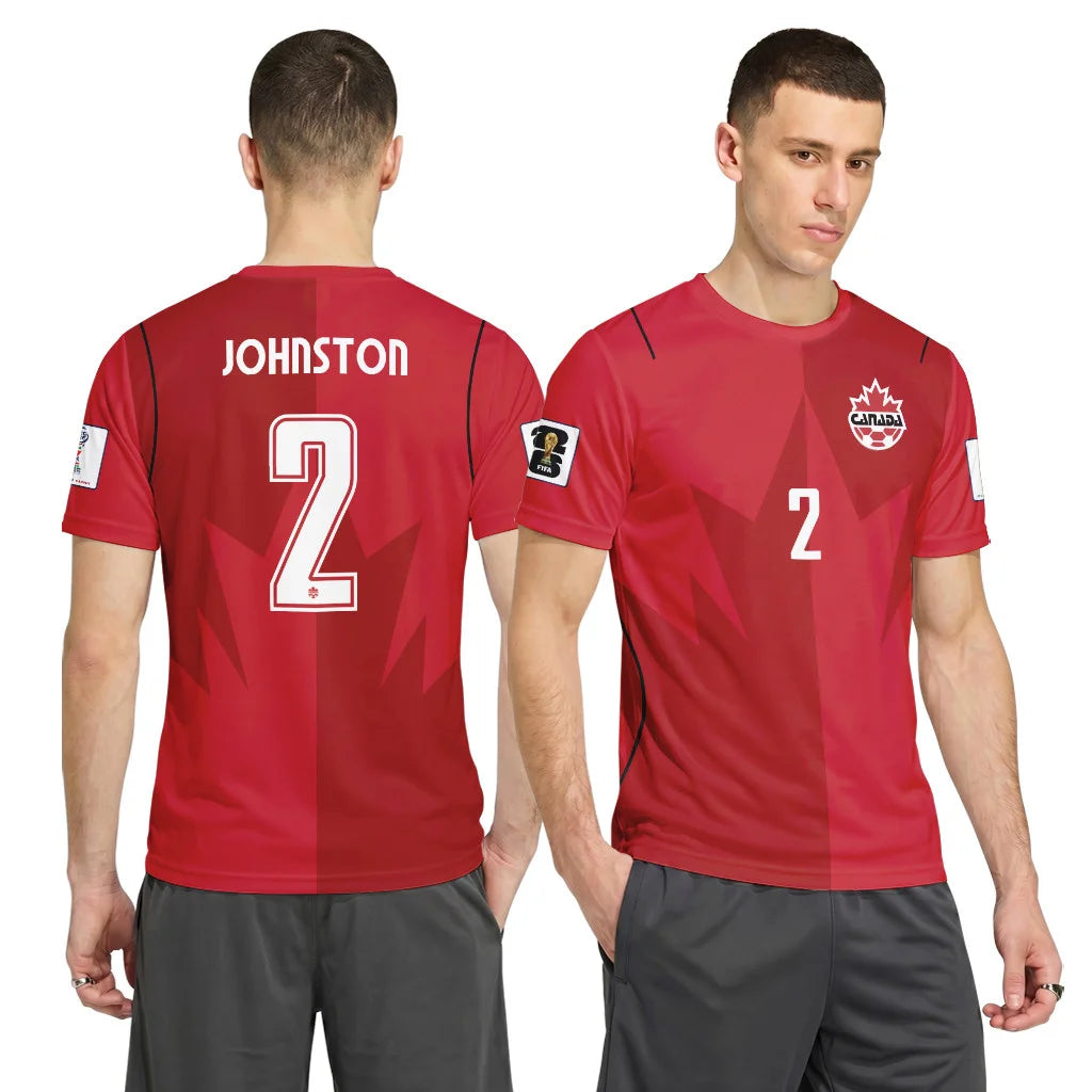 Canada Johnston 2 AOP T-Shirt World Cup 2026 Home
