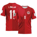 L. Millar 11 AOP T-Shirt Canada World Cup 2026 Home