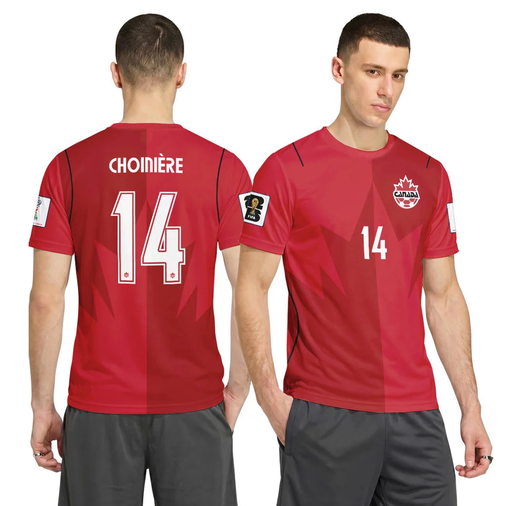 Choini?re 14 AOP T-Shirt Canada World Cup 2026 Home