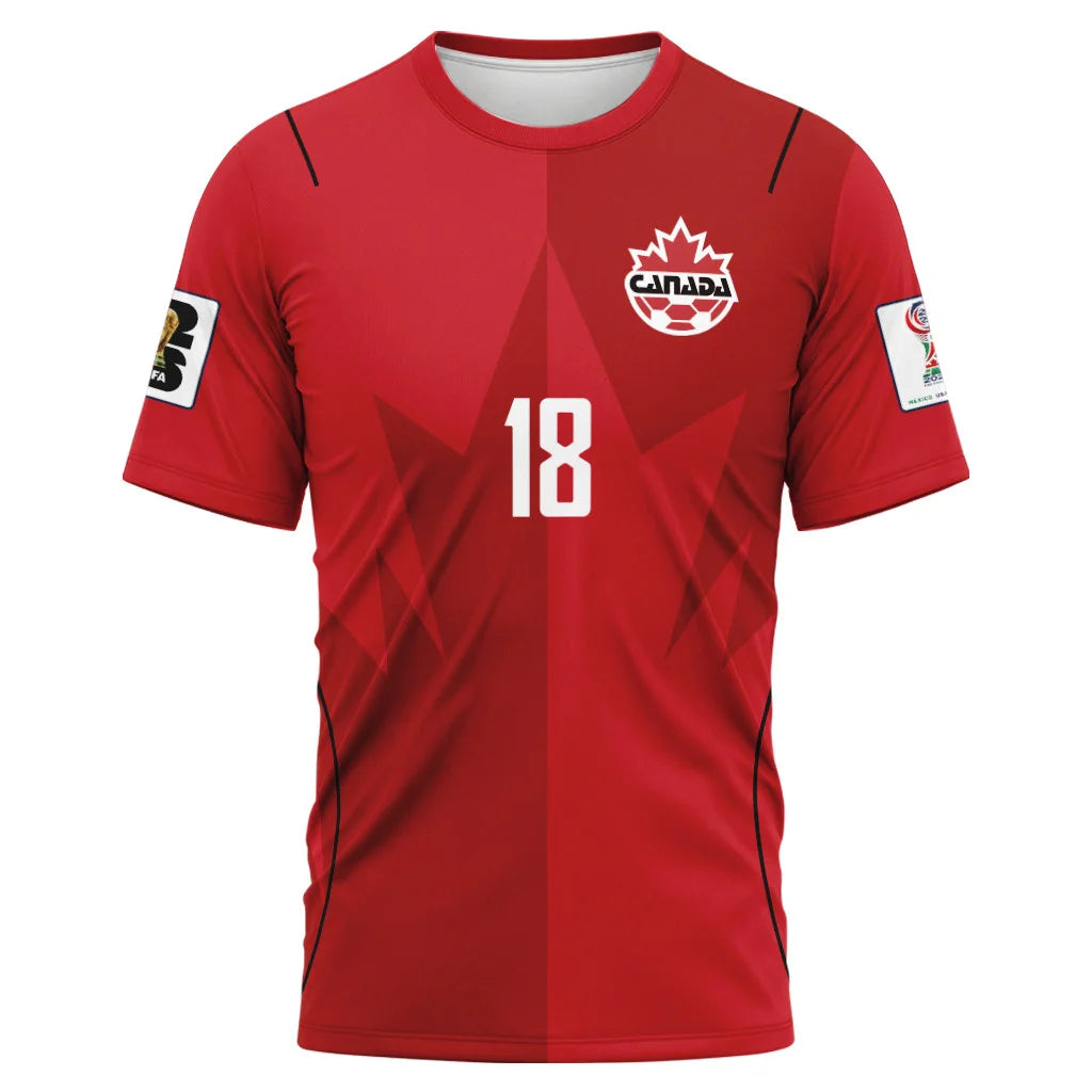 Saliba 18 AOP T-Shirt Canada World Cup 2026 Home