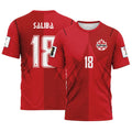 Saliba 18 AOP T-Shirt Canada World Cup 2026 Home