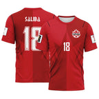 Saliba 18 AOP T-Shirt Canada World Cup 2026 Home