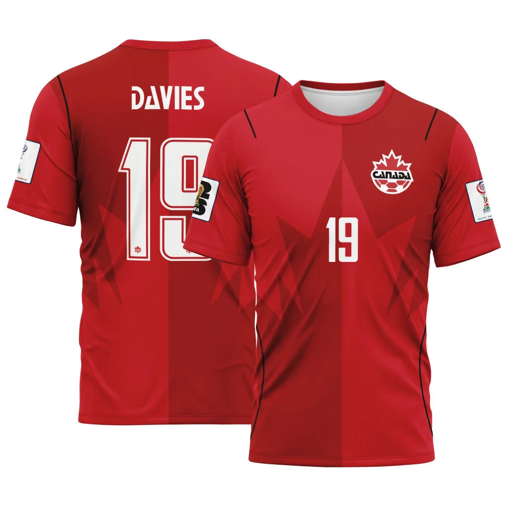 Davies 19 AOP T-Shirt Canada World Cup 2026 Home