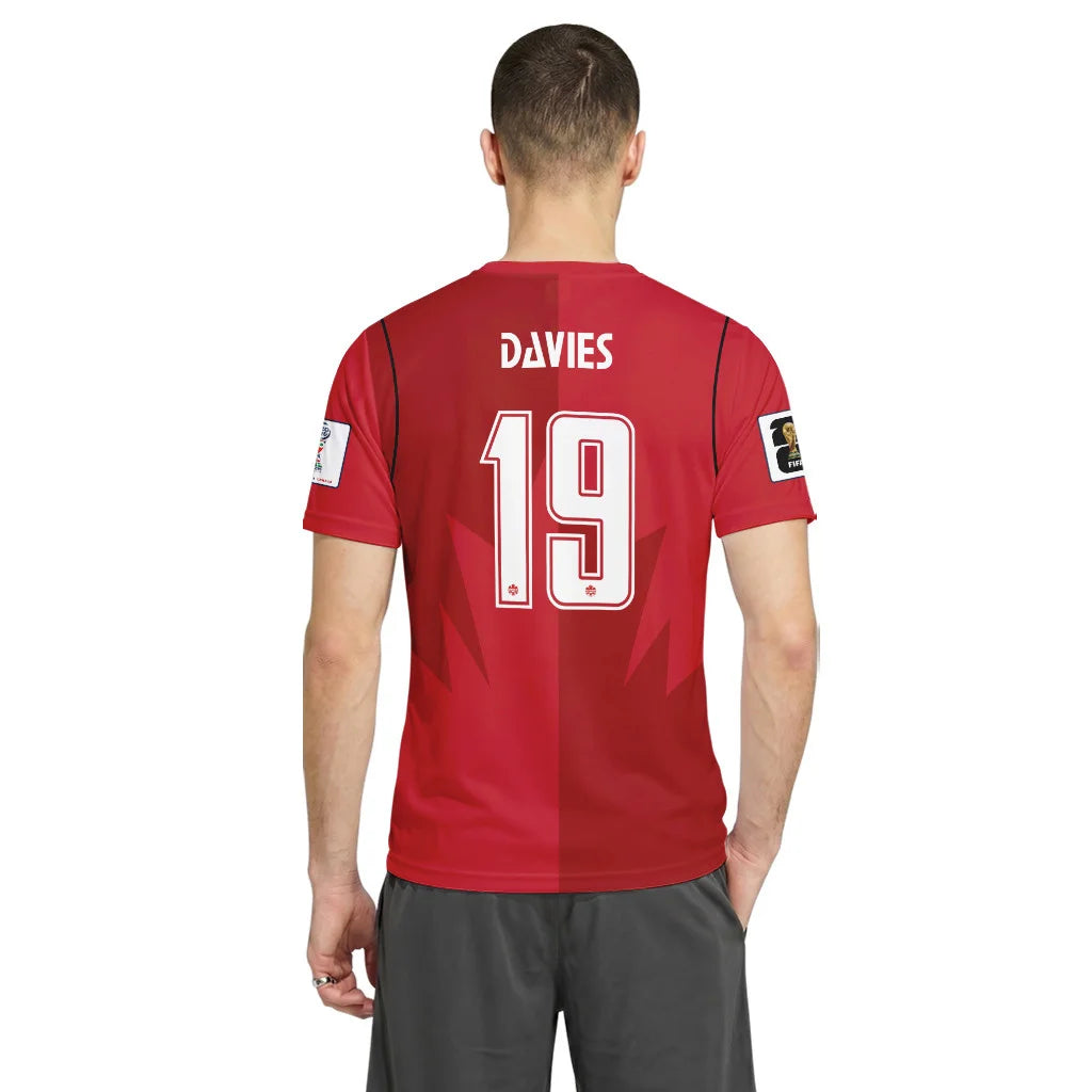 Davies 19 AOP T-Shirt Canada World Cup 2026 Home