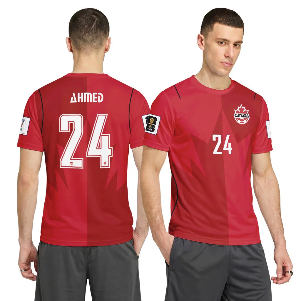Ahmed 24 AOP T-Shirt Canada World Cup 2026 Home