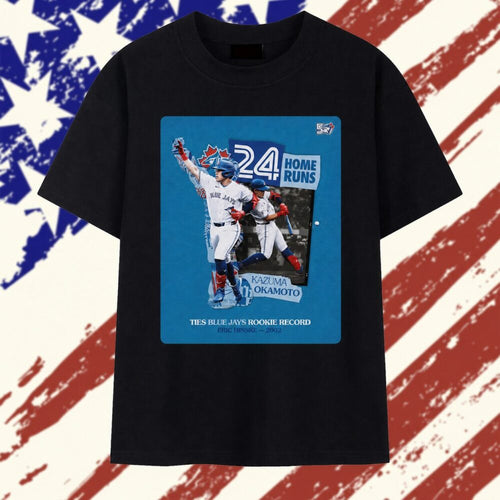 Kazuma Okamoto 24 Home Runs Ties Toronto Blue Jays Rookie Record Eric Hinske 2002 T Shirt