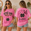 Notre Dame Fighting Irish 2026 NCAA Pink October Breast Cancer Awareness Fan Pride Unisex Hoodie T-Shirt
