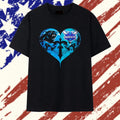 Charlotte Hornets x Carolina Panthers skulls face to face heart shape distressed T Shirt , Vintage Trending Shirt