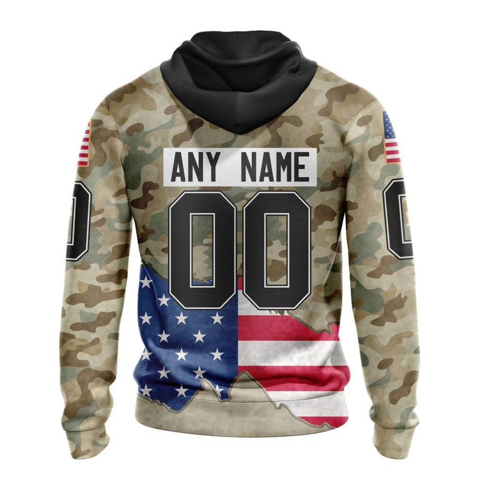 NHL Columbus Blue Jackets Specialized Kits For United State With Camo Color Hoodie, T Shirt