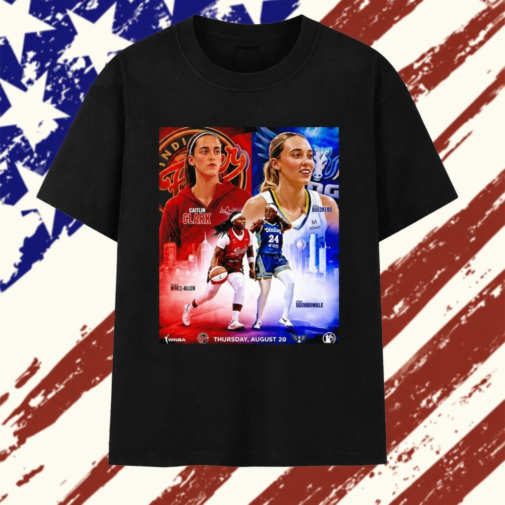 Caitlin Clark Paige Bueckers Myisha Hines Allen and Arike Ogunbowale WNBA Matchup T Shirt
