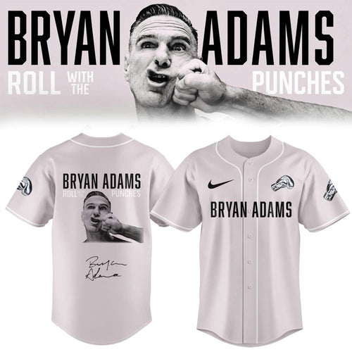 Bryan Adams Roll With The Punches Tour 2026 27 Limited Edition Signature Baseball Jersey
