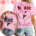 Atlanta Falcons NFL Night Shift Never Misses Game Day Halloween Nurse Unisex 3D Shirt, Football New Design Shirt