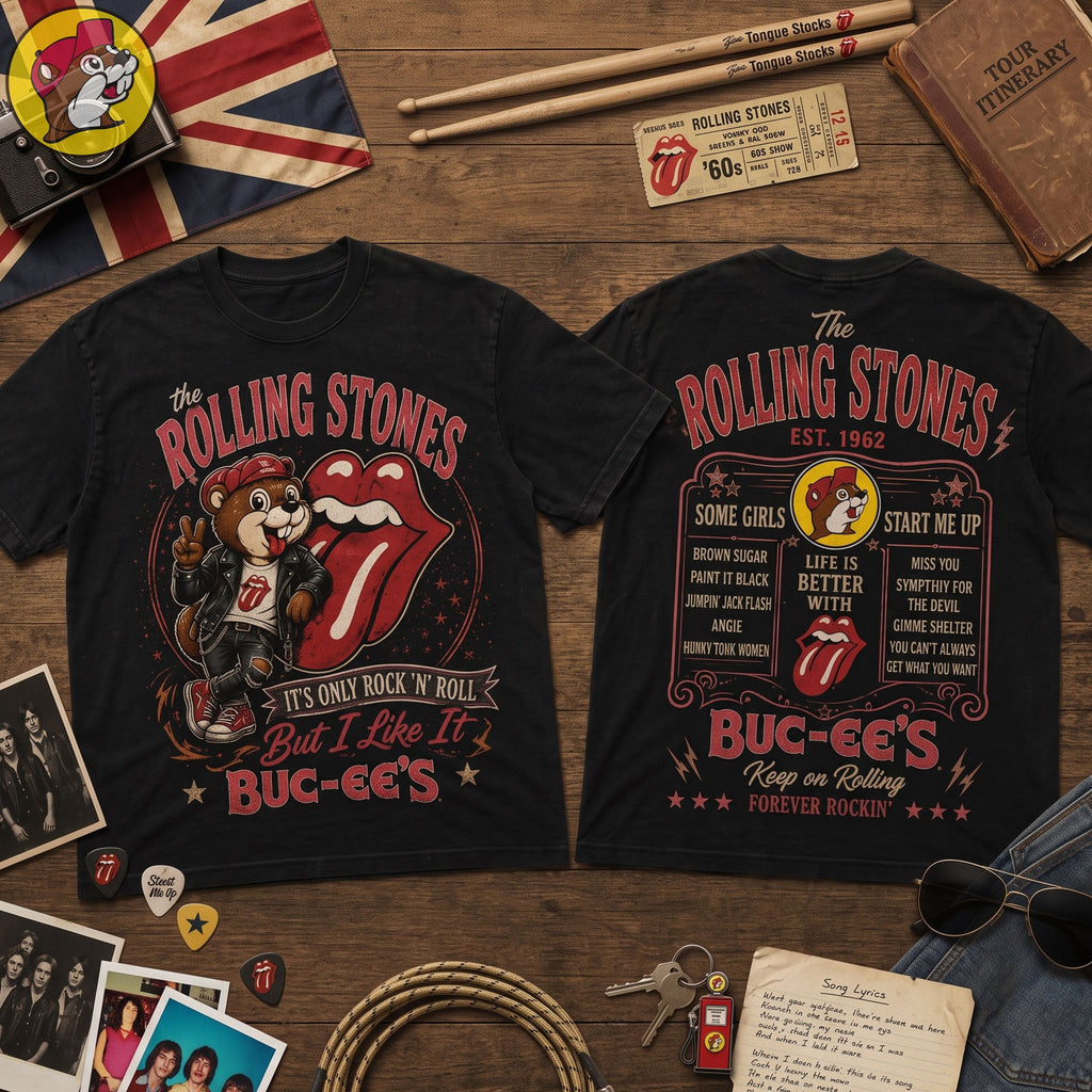 The Rolling Stones x Buc-ees Vintage Black T-Shirt