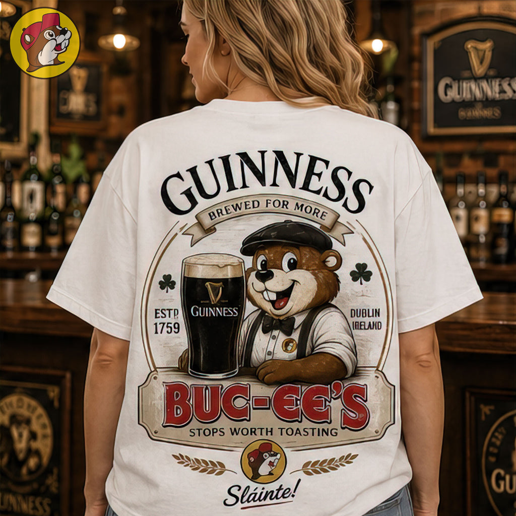 Buc-ee’s x Guinness St. Patrick’s Day Vintage T-Shirt