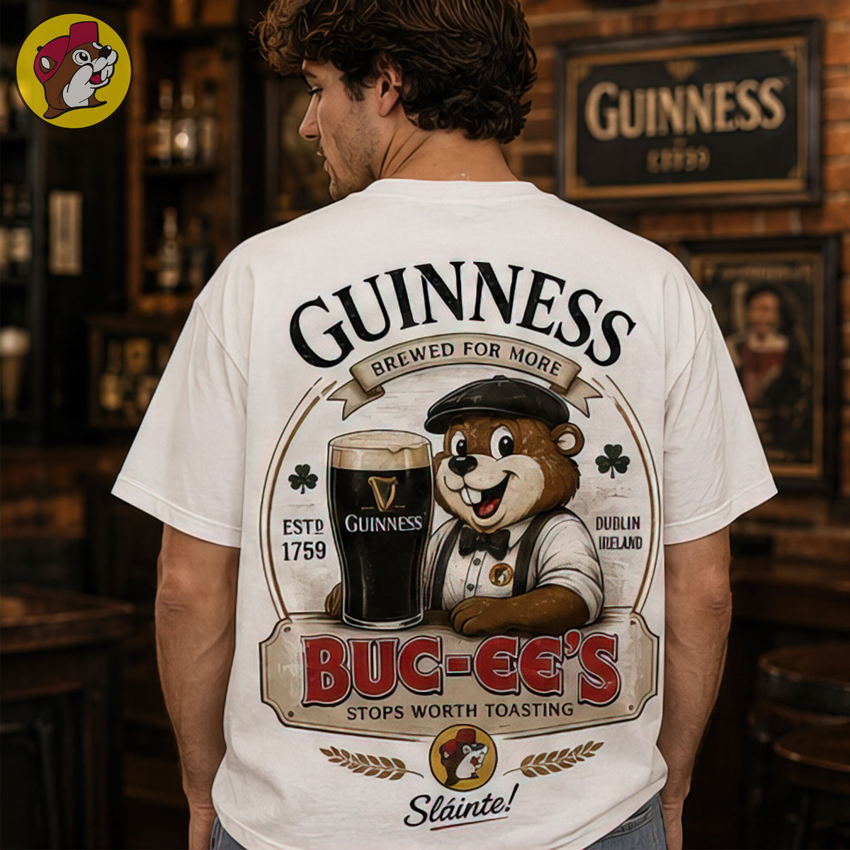 Buc-ee’s x Guinness St. Patrick’s Day Vintage T-Shirt