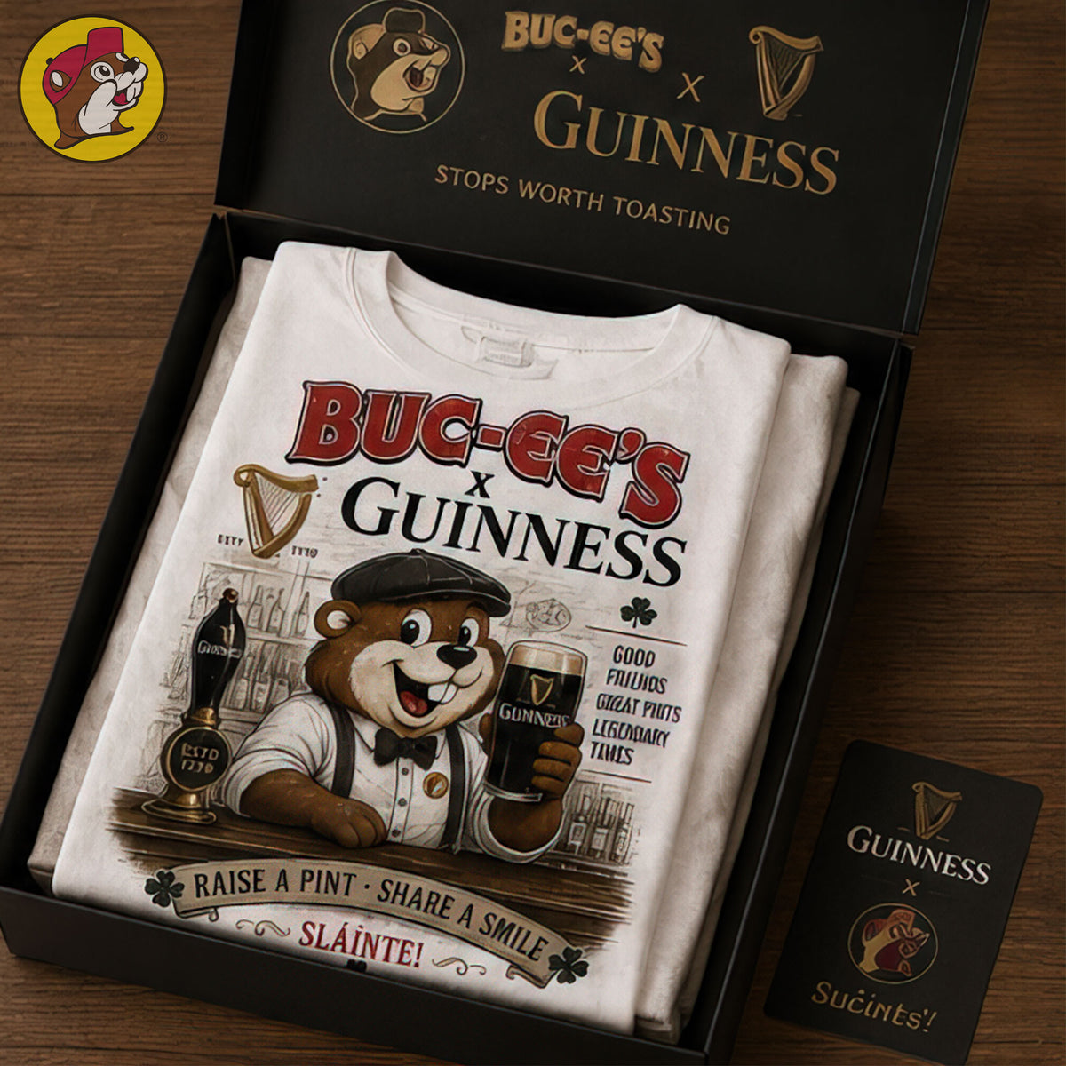 Buc-ee’s x Guinness St. Patrick’s Day Vintage T-Shirt