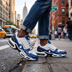 Phi Beta Sigma Navy Blue White Sport Shoes