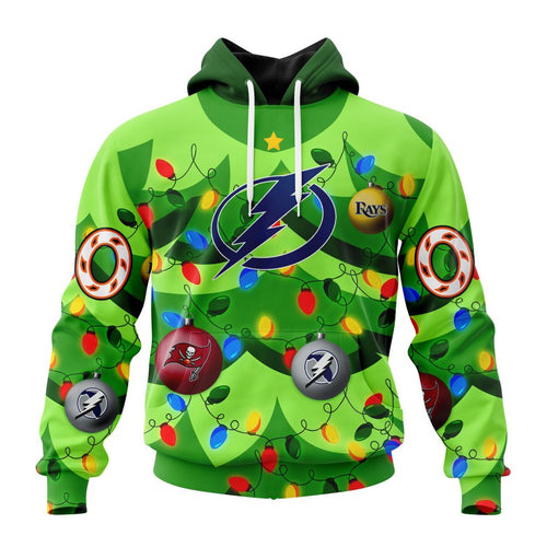 NHL Tampa Bay Lightning Specialized Christmass Tree Color And City’s Sport Teams Hoodie, T Shirt