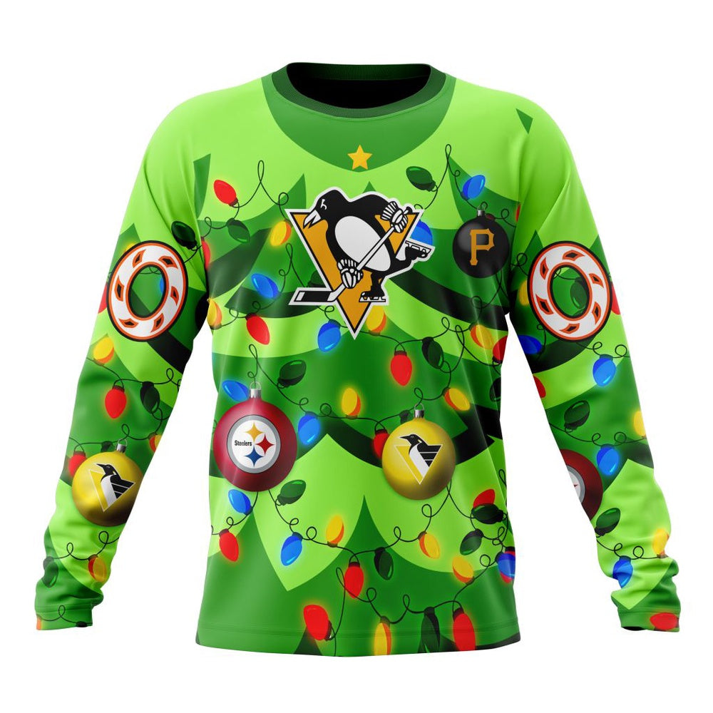 NHL Pittsburgh Penguins Specialized Christmass Tree Color And City’s Sport Teams Hoodie, T Shirt