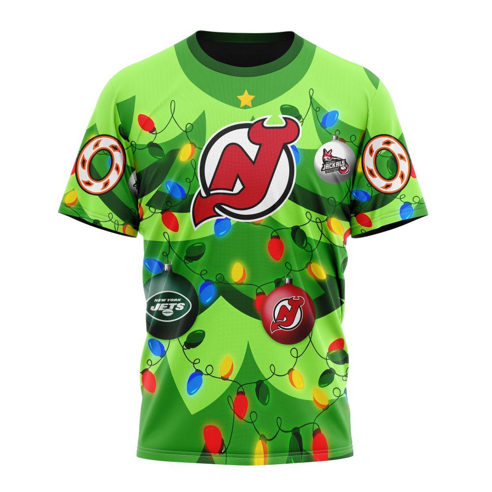 NHL New Jersey Devils Specialized Christmass Tree Color And City’s Sport Teams Hoodie, T Shirt